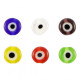 Millefiori kralen disc oog 6mm - Multicolour